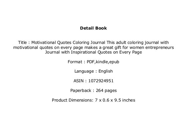 Ebook Download Motivational Quotes Coloring Journal This Adult Co