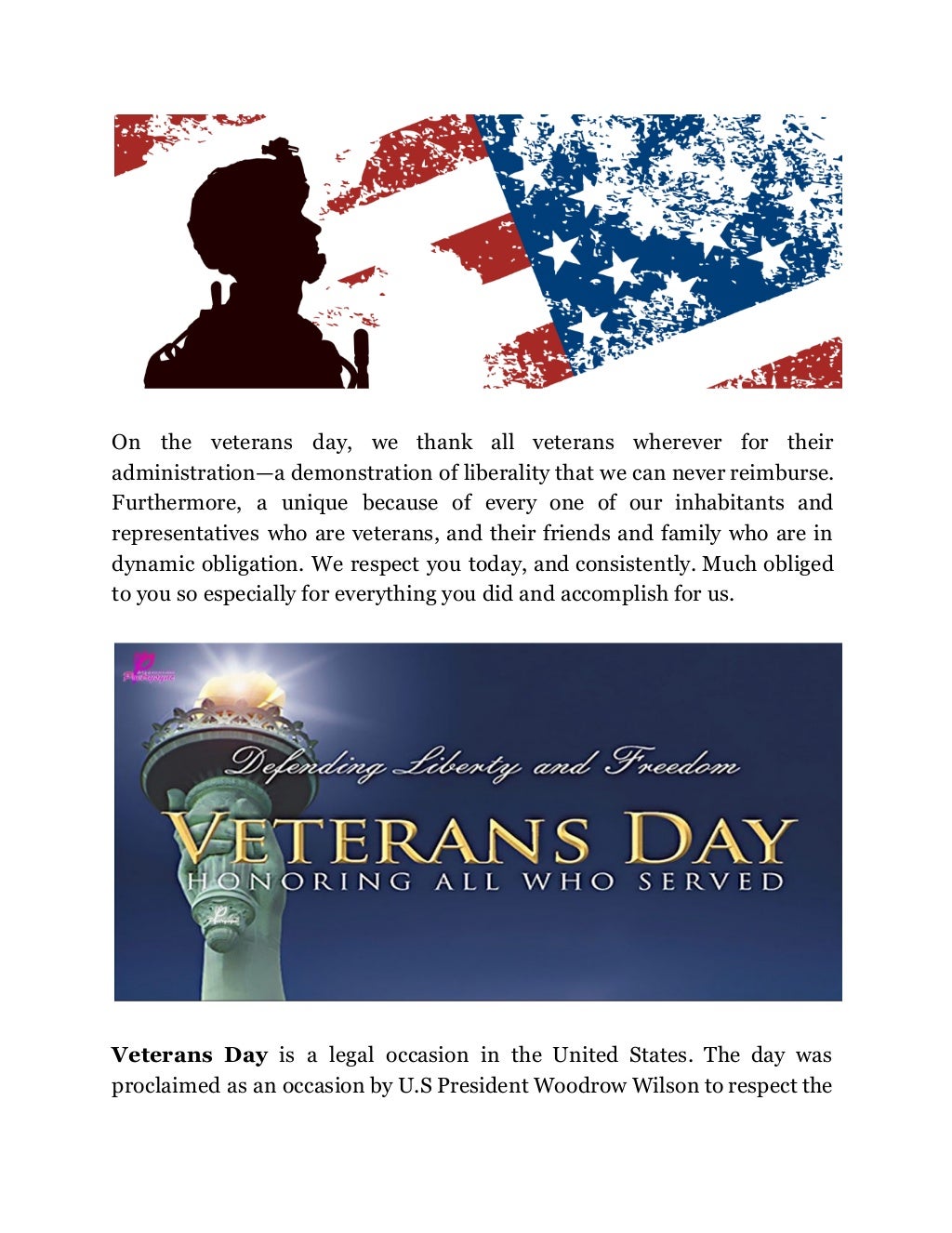 Motivational veterans day quotes