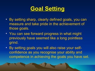 Motivation and goal setting mens group 2008 | PPT
