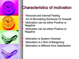 Motivation and its theories | PPT