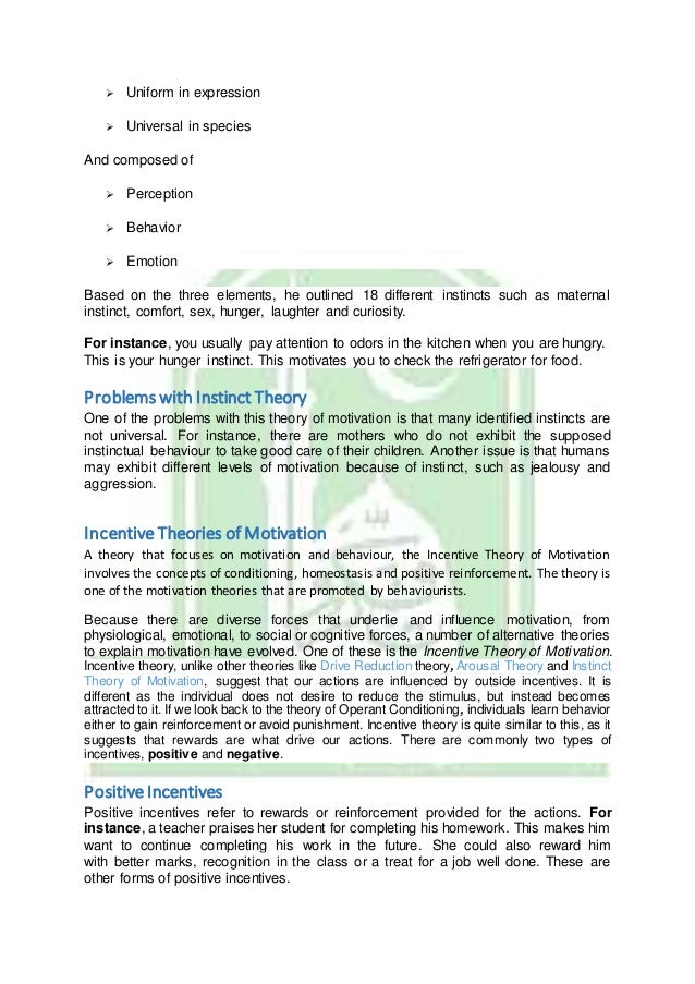 wallpapers Positive Incentive Theory motivation and theories of motivation