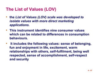Motivation and values