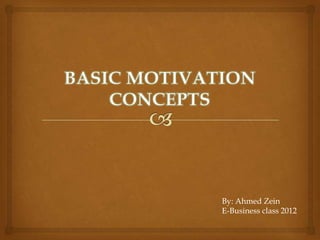 By: Ahmed Zein
E-Business class 2012
 