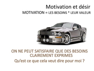 Motivation et désir
Le désir
 