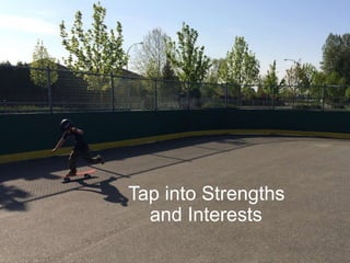 Tap into Strengths
and Interests
 
