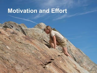 Motivation and Effort
 