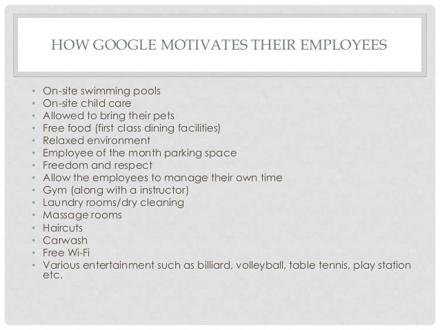 Motivation @ google