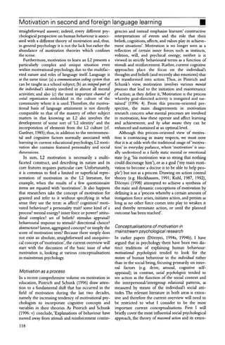 Motivation in second and foreign language learning zolt'n dornyei | PDF