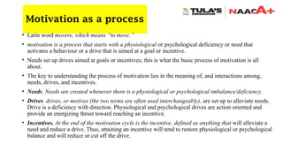 Motivation, Motivation Theories, Types of Motivation | PPTX