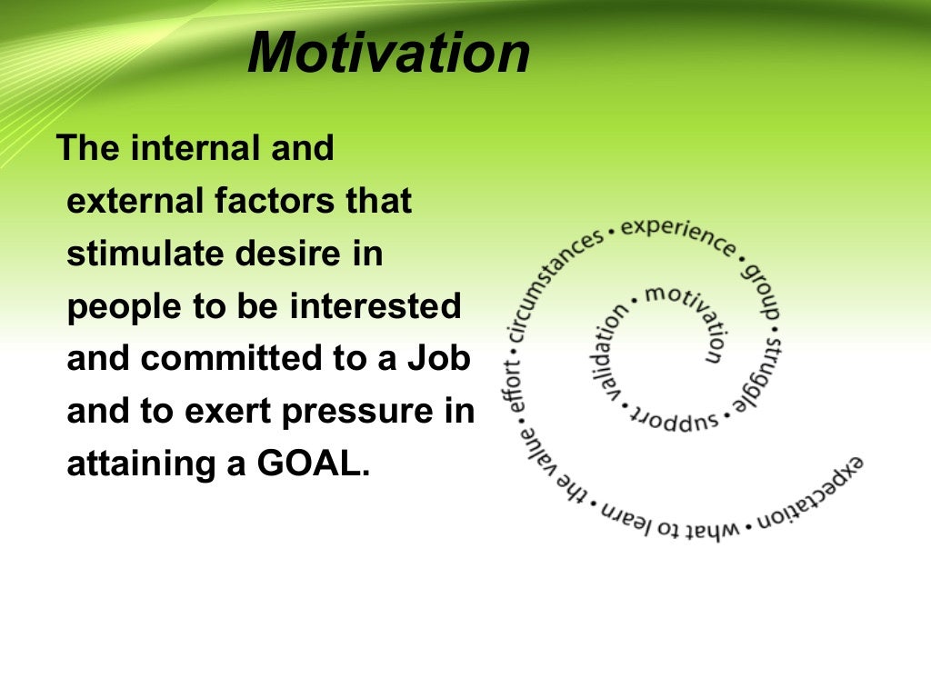 Motivation Related Problems