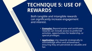 MOTIVATION TECHNIQUES.pptxnshsbzbdndnxnxhdjsns | PPTX