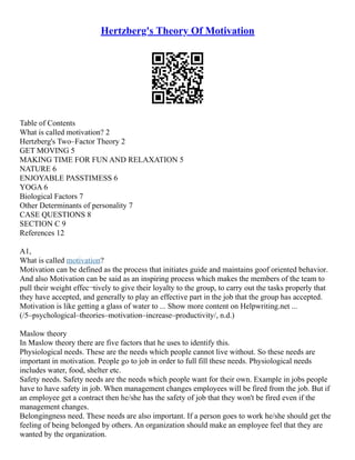 Motivation Theories | PDF