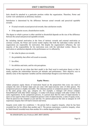 Deficiency Motivated Examples Motivation unit 3 | PDF