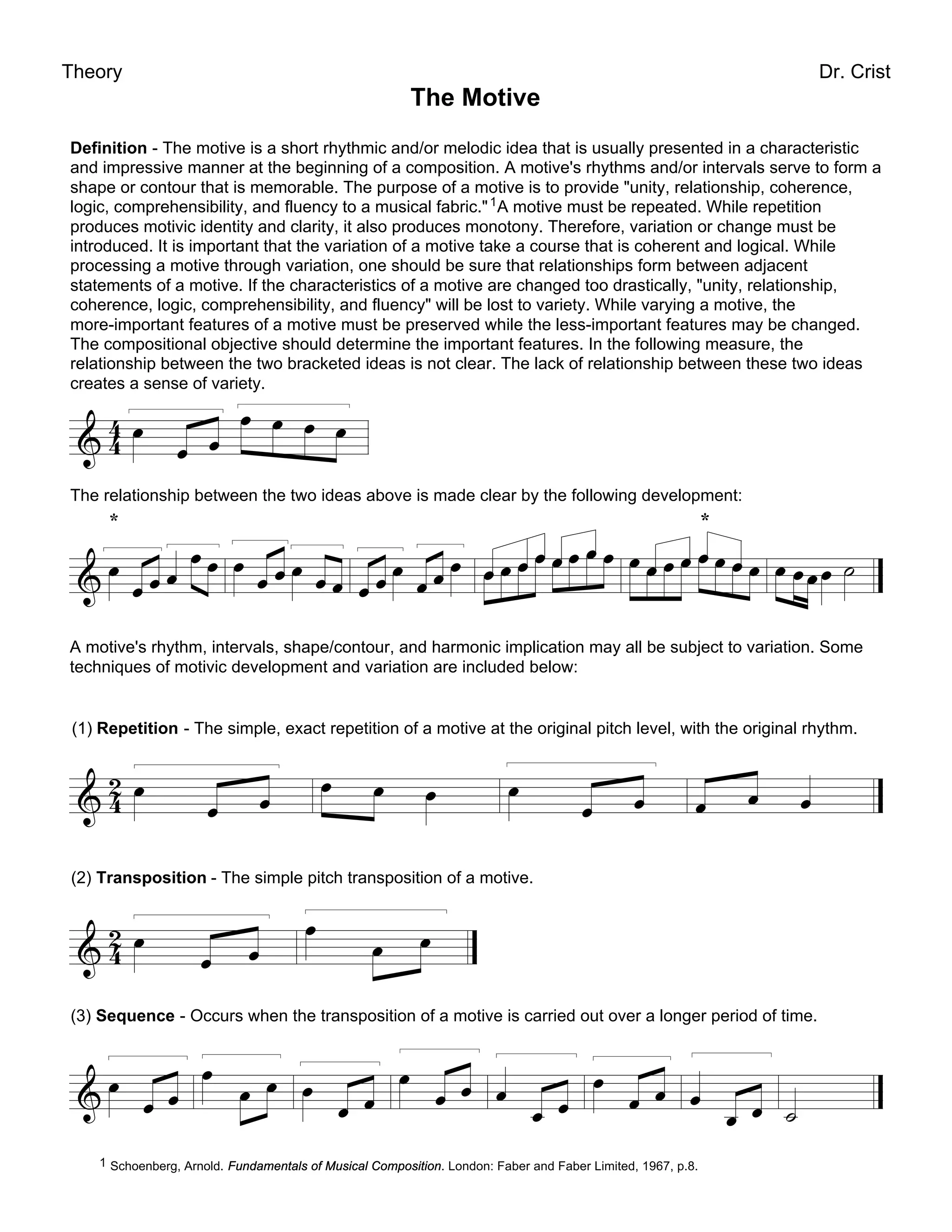 Motive Development | PDF