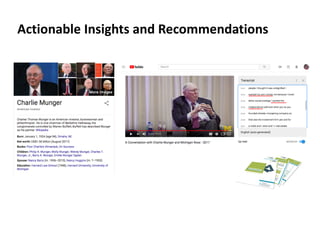 Actionable Insights and Recommendations
 