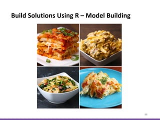 Build Solutions Using R – Model Building
88
 