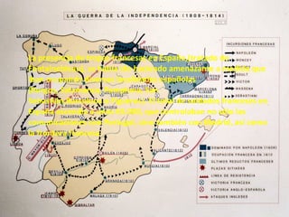 La presencia de tropas francesas en España,(tratado de
Fontainebleau), se había ido haciendo amenazante a medida que
iban ocupando diversas localidades españolas
(Burgos, Salamanca, Pamplona, San
Sebastián,Barcelona o Figueras). El total de soldados franceses en
España ascendía a unos 65.000, que controlaban no sólo las
comunicaciones con Portugal, sino también con Madrid, así como
la frontera francesa.

 