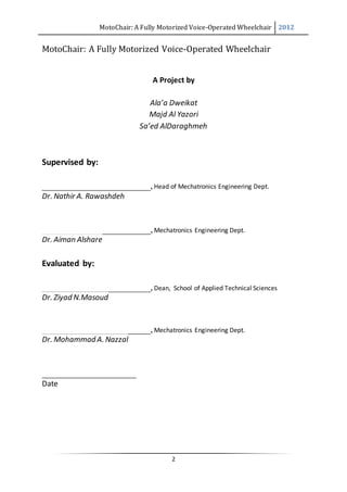 Example Script For Wheelchair Wheelchair is guided by voice commands full documentation | DOCX