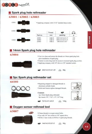 O2 Sensor Rethreader Kit Motor | PDF