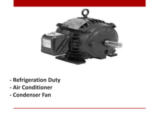 - Refrigeration Duty
- Air Conditioner
- Condenser Fan
 