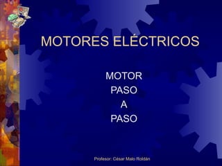 MOTORES ELÉCTRICOS MOTOR PASO A PASO 