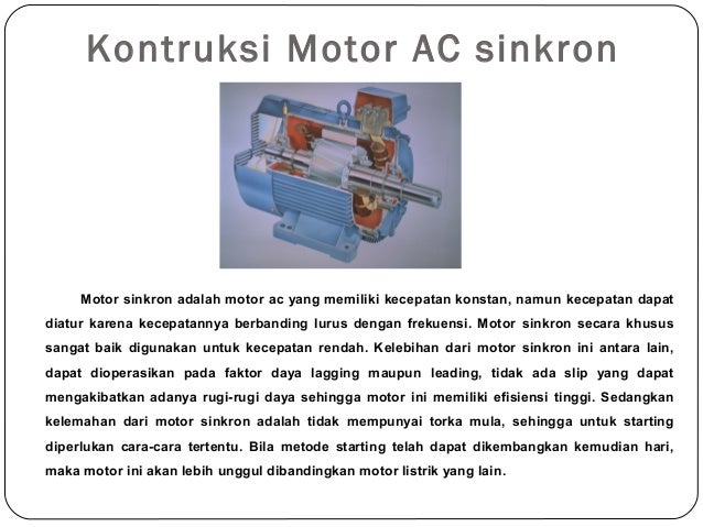  Motor  ac sinkron 