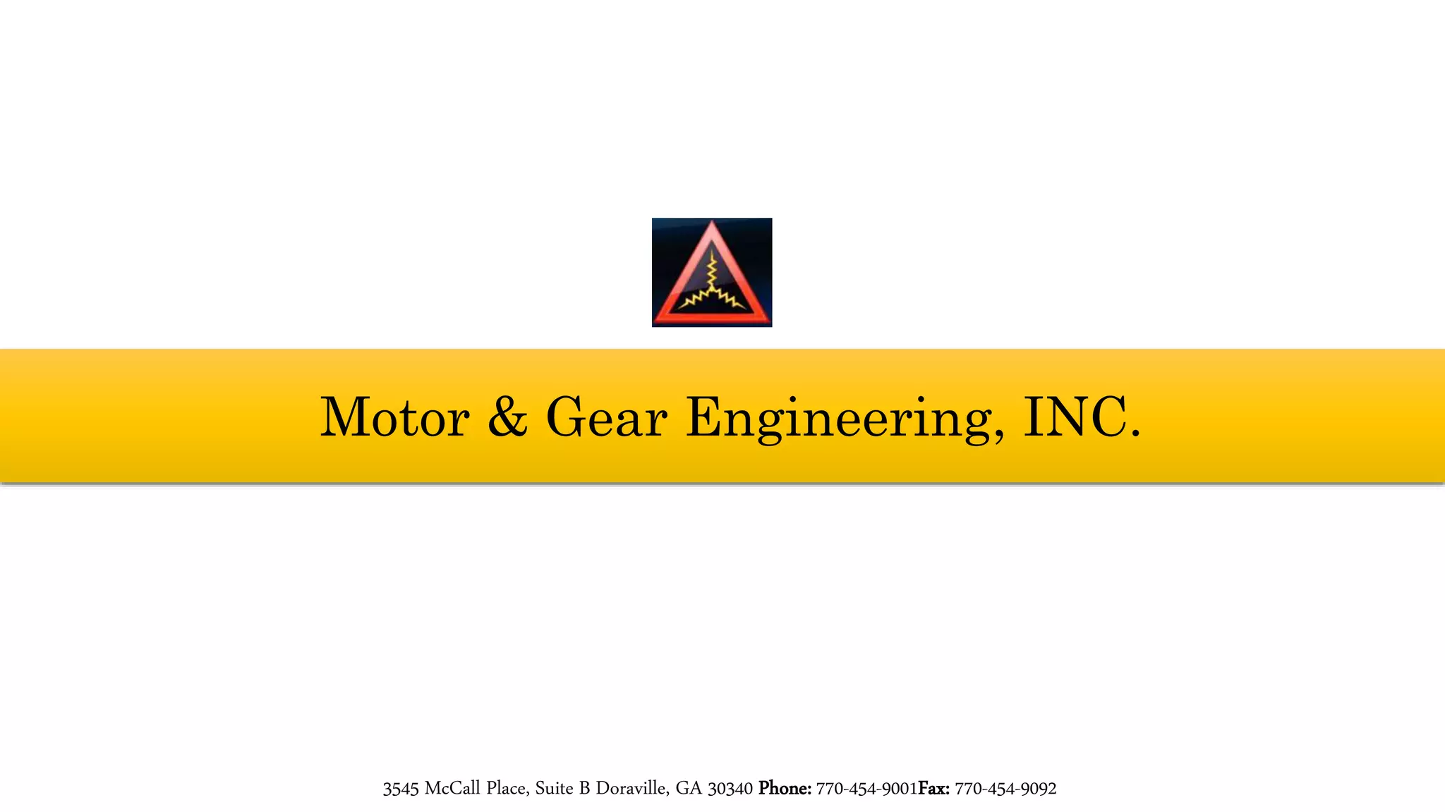 Motor and gear engineering specialized in design, engineering and