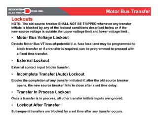 Motor bus transfer | PDF