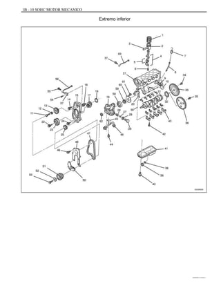 1B - 10 SOHC MOTOR MECANICO
Extremo inferior
A202B006
DAEWOO T-154 BL2,3
 