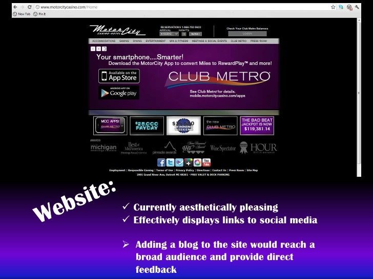 Motorcity casino club metro login