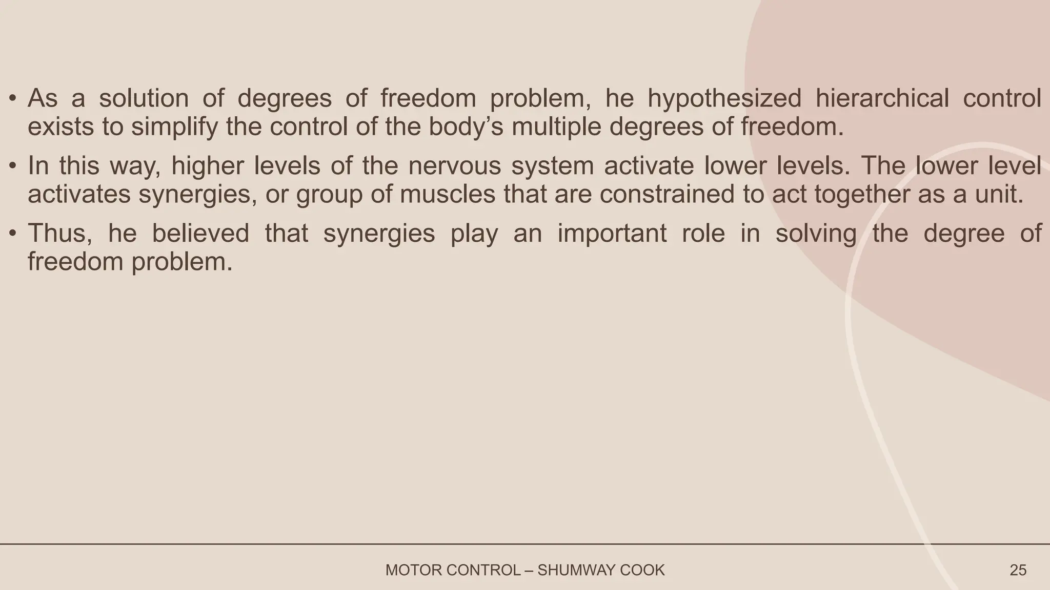 DEGREES OF FREEDOM DEFINITION MOTOR LEARNING visual data 6