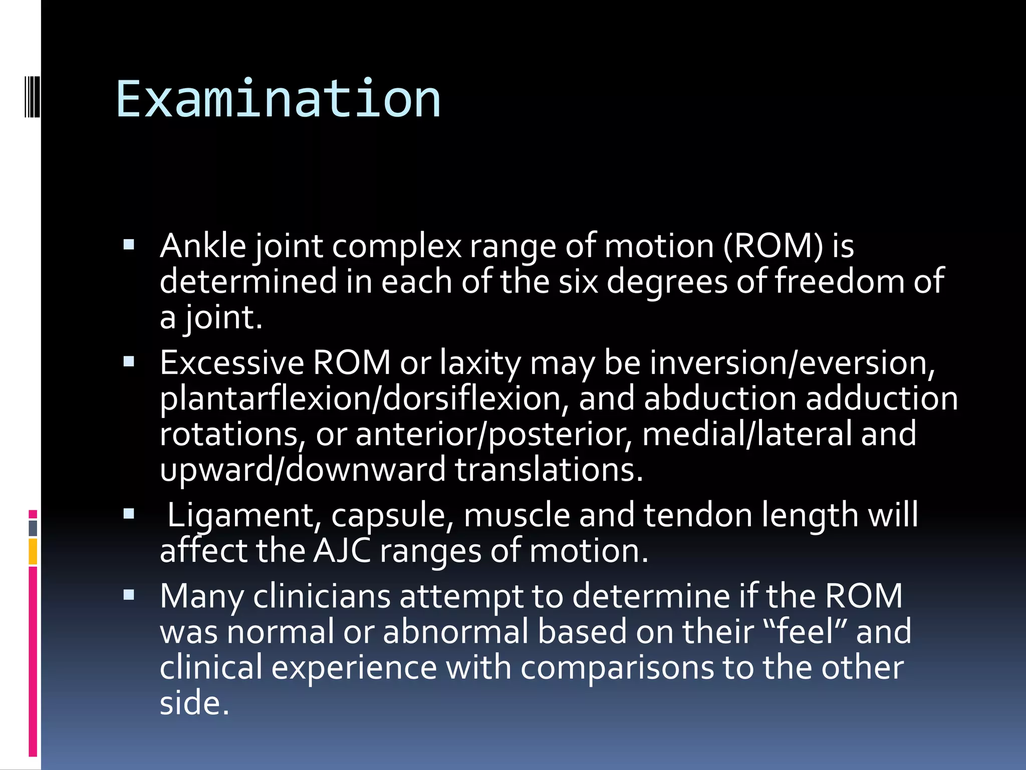 Motor control in ankle instability | PPTX