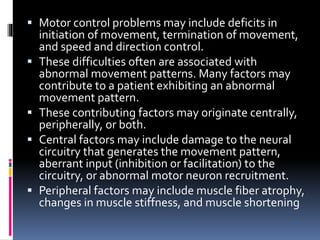 Motor control in ankle instability | PPTX