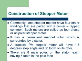 Motor Control Relay, Pwm, DC and Stepper Motors PPTX