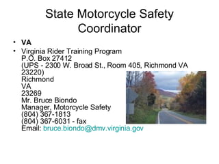 Virginia Rider Training Program Motorcycle Safety Foundation Powerpoint | PPT