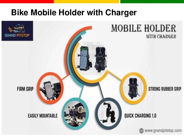 grand pitstop bike mobile holder with charger