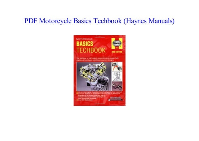 motorcycle basics techbook (haynes manuals) pdf