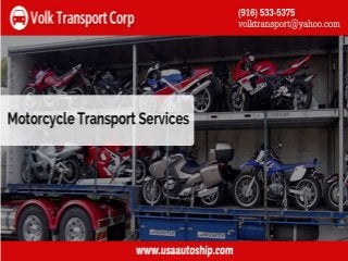 Motorcycle transport services