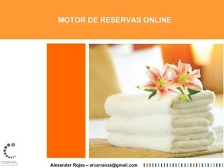 MOTOR DE RESERVAS ONLINE [email_address] Twitter: ORBE 
