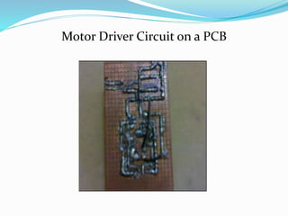 Motor Driver Circuit on a PCB
 