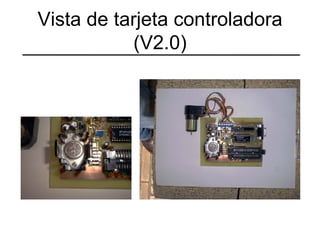 Vista de tarjeta controladora (V2.0) 