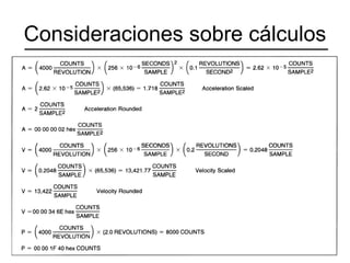 Consideraciones sobre cálculos 