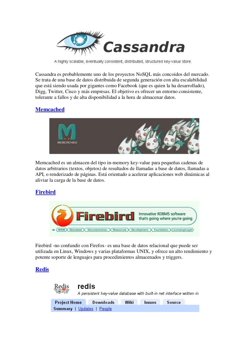 Motores De Bases De Datos Open Source