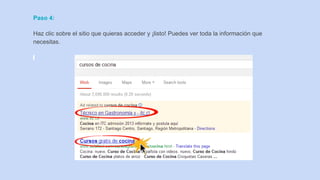 Paso 4:
Haz clic sobre el sitio que quieras acceder y ¡listo! Puedes ver toda la información que
necesitas.
 
