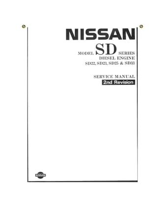 Manual de Motores diésel Nissan SD 23; SD 25 Y SD 33