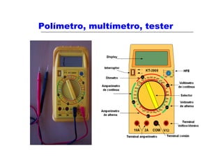 Polímetro, multímetro, tester
 