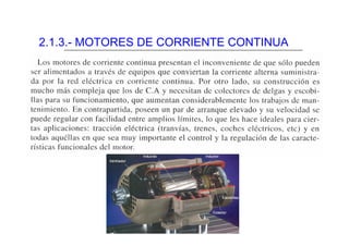 2.1.3.- MOTORES DE CORRIENTE CONTINUA
 