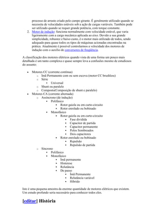 Motores eletricos