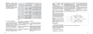 48 49
A tinta de base alquídica é de fácil
aplicação e apresenta excelentes
propriedades de aderir à superfície,
proteger contra a corrosão e suportar
temperaturas de até 150°C.
Em motores elétricos Voges, as peças
de alumínio ou de chapa de aço SAE 1010
recebem antes da aplicação do primer um
tratamento especial, através dos processos
de alodinização e de fosfatização a
quente.
As peças de alumínio recebem o
processo de alodinização. Já as peças
de chapa, o processo de fosfatização a
quente.
Estes processos de banhos (alumínio e
chapa) e primer (ferro fundido) nas peças,
além de possibilitar uma ótima ancoragem
datintadeacabamentosobreasuperfícieda
peça, protegem estas quando as mesmas
estão em almoxarifados intermediários.
b) Pintura em motores para ambientes
especiais
Os ambientes agressivos requerem
tratamentos e pinturas especiais. Sob
consulta, estuda-se, para cada tipo
específico destes ambiemtes, a proteção
adequada aos motores.
5.10. VENTILAÇÃO
O equilíbrio térmico de um motor elétrico
ocorre quando o calor gerado internamente,
durante a transformação de energia elétrica
em mecânica, é igual ao calor dissipado. A
ventilação é a principal maneira de reduzir
a temperatura do motor elétrico.
• Os sistemas usuais de ventilação são:
1 – Motor aberto: o motor aberto fornece
livre circulação do meio refrigerante,
apresentando contato direto do ar com as
partes aquecidas no interior do mesmo.
2–Motortotalmentefechado:atransferência
de calor é feita na superfície externa do motor,
pois não existe fluxo do meio refrigerante
entre o interior e o exterior da carcaça.
Quanto maior for a área de dissipação térmica
disponível, mais calor é retirado do motor. Por
este motivo, são projetadas carcaças com
aletas bem distribuídas.
Em motores para aplicações gerais são
utilizados ventiladores radiais, de pás retas,
de forma que, em qualquer sentido que o
motor gire, a vazão seja a mesma. Deste
modo é importante que a calota de proteção
do ventilador permita a entrada axial do ar,
conduzindo-o de forma laminar pela superfície
da carcaça.
O sistema de ventilação é adequado para
movimentar grande volume de ar, varrendo
toda a superfície externa do motor, onde se
dá a troca de calor.
Obtém-se, assim, um resfriamento
máximo, associado a um reduzido nível de
ruído.
Fig. 5.5. Método de ventilação para motores totalmente fechados.
5.8.1. LETRAS SUPLEMENTARES
Asnormasdemotoreselétricospermitem
a utilização de informações suplementares,
através de letras junto aos numerais
característicos, que indicam procedimentos
especiais durante os ensaios ou utilização
sob condições atmosféricas especiais.
As letras S, M ou W só devem ser
utilizadas com os seguintes significados:
W – Colocado entre as letras IP e os
numerais característicos, indica que o
equipamento é projetado para utilização
sob condições atmosféricas específicas
Observação: os motores elétricos
industriais Voges de aplicação geral são
fabricados com grau de proteção IP 55,
permitindo a padronização de produtos e
oferecendo vantagens para as aplicações
que requeiram menor proteção.
Para aplicações específicas em ambientes
mais favoráveis, a Voges fabrica motores
com graus de proteção inferiores.
e prevê medidas ou procedimentos
complementares de proteção previamente
combinados entre fabricantes e usuários.
As letras S e M, colocadas após
os numerais característicos, indicam
condições específicas de ensaio.
S – Indica que o ensaio contra penetração
de água deve ser efetuado com o
equipamento em repouso.
M – Indica que o mesmo ensaio deve
ser efetuado com o equipamento em
funcionamento.
5.9. PINTURA
É um revestimento aplicado sobre o
motor que busca, além da função estética
do acabamento, dar proteção contra a
corrosão.
a) Pintura em motores de aplicação geral
Prepara-se a superfície dos componentes
e aplica-se um primer (fundo) com esmalte
sintético de base alquídica, por imersão.
Após a montagem do motor dá-se o
acabamento com tinta da mesma base,
conferindo a aparência final com cor e
textura definidas.
Tabela 5.15.
 