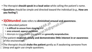 Obtunded Example Motor examination (neurological examination) | PPTX